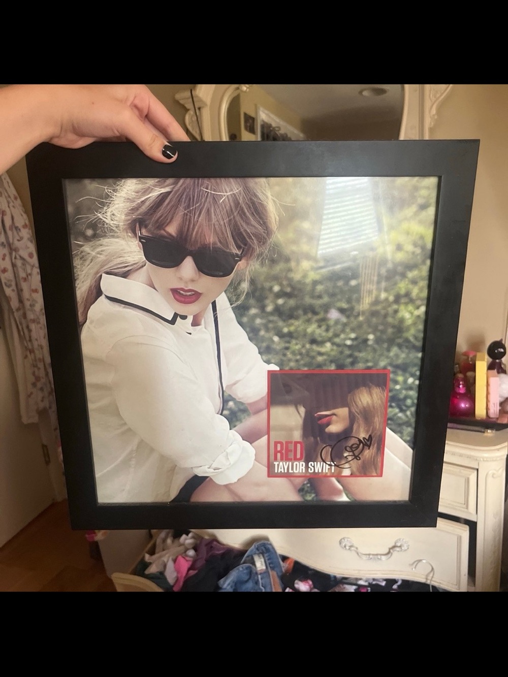 2012 Taylor swift Red framed signed litho